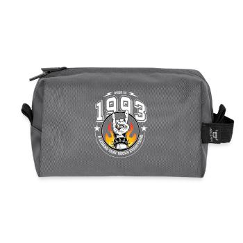 1993 Anniversaire, rock tout - Trousse de toilette en tissu recyclé - anthracite - Devant