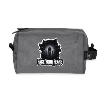 YOUR WORST FEARS - Recycled Toiletry Zip Bag - anthracite - Front