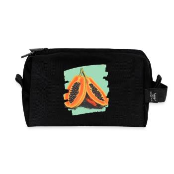 Papaya - Recycelte Kulturtasche - Schwarz - Vorne