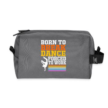 Breakdance - Recycelte Kulturtasche - Anthrazit - Vorne