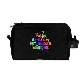 Mon costume est au lavage - Trousse de toilette en tissu recyclé - noir - Devant