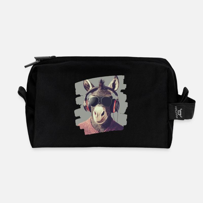 Donkey - Recycled Toiletry Zip Bag - black