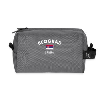 Belgrade Belgrade Serbie Serbie Drapeau - Trousse de toilette en tissu recyclé - anthracite - Devant