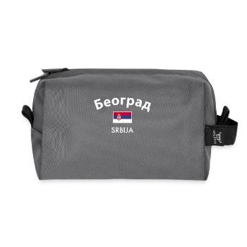 Belgrade Belgrade Serbie Serbie Drapeau - Trousse de toilette en tissu recyclé - anthracite - Devant