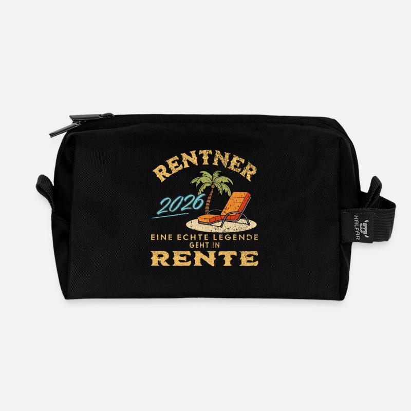 Rentner 2026 - Recycelte Kulturtasche - Schwarz