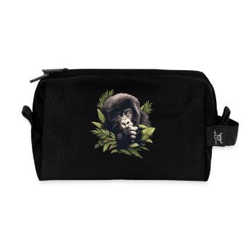 Berggorillas Berggorilla - Recycelte Kulturtasche - Schwarz - Vorne