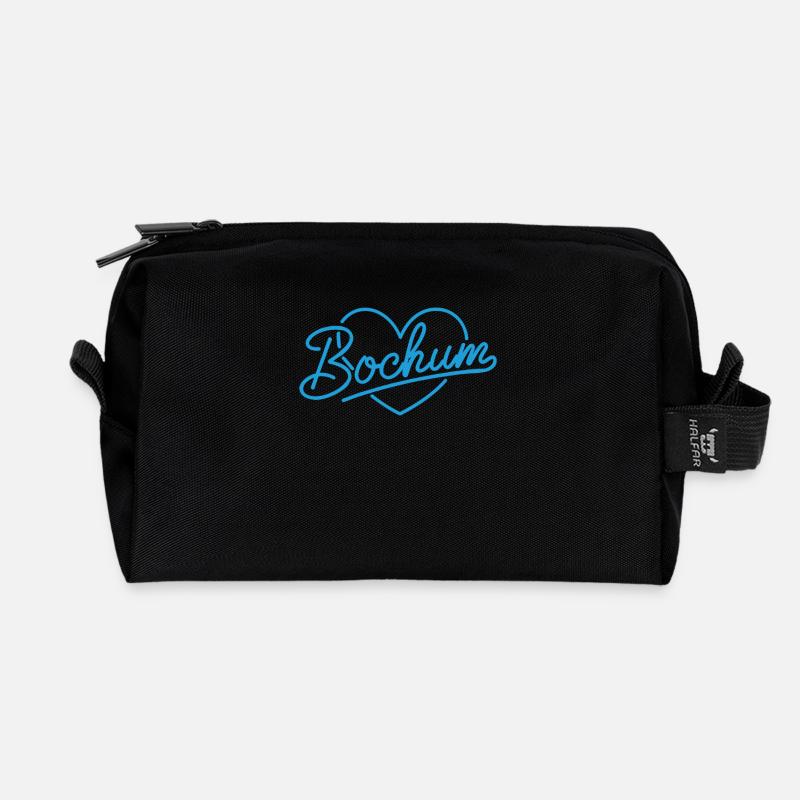 Love bochum - Recycelte Kulturtasche - Schwarz