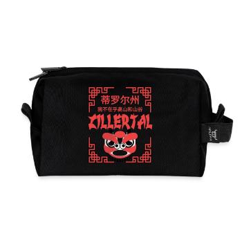 Zillertal mit lustigem Spruch Chinese Zeichen - Recycelte Kulturtasche - Schwarz - Vorne