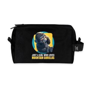 Berggorillas Berggorilla - Recycelte Kulturtasche - Schwarz - Vorne