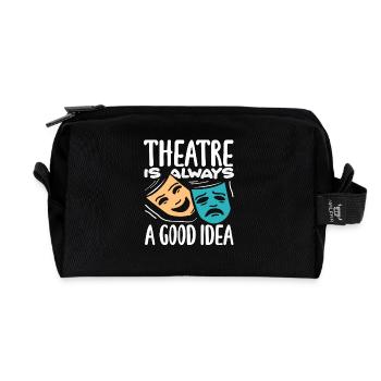Le théâtre pour les amateurs de comédie musicale est toujours une bonne idée - Trousse de toilette en tissu recyclé - noir - Devant