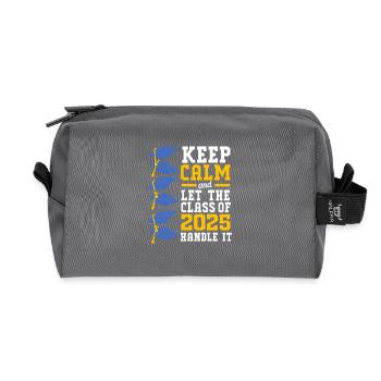 Class of 2025 - Recycled Toiletry Zip Bag - anthracite - Front