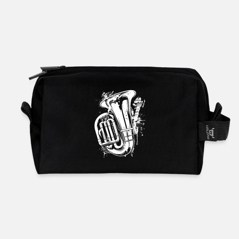 Tuba Graffiti - Recycelte Kulturtasche - Schwarz