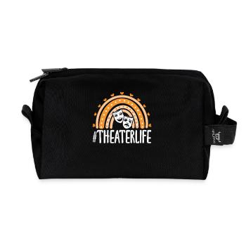 Musical Lovers Theaterlife - Recycled Toiletry Zip Bag - black - Front
