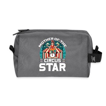 Mother of the Circus Star - Recycled Toiletry Zip Bag - anthracite - Front