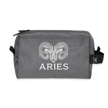 aries1w Plan de travail 1 - Trousse de toilette en tissu recyclé - anthracite - Devant