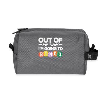 Bingo Players on the Way to Bingo - Recycled Toiletry Zip Bag - anthracite - Front