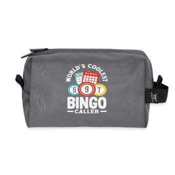 Bingo Coolster Bingo Ansager Spieler - Recycelte Kulturtasche - Anthrazit - Vorne