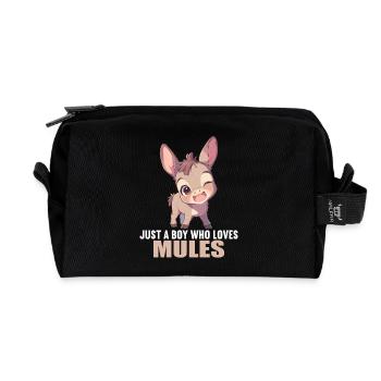 Mules Mule - Recycled Toiletry Zip Bag - black - Front