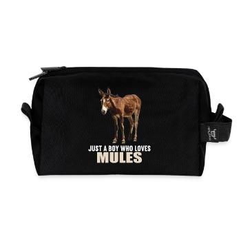 Mules Mule - Recycled Toiletry Zip Bag - black - Front