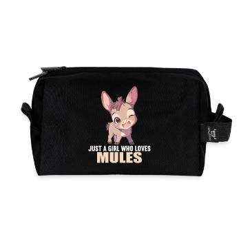 Mules Mule - Recycled Toiletry Zip Bag - black - Front