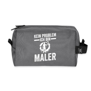 Master Painter Journeyman Painter - Recycled Toiletry Zip Bag - anthracite - Front