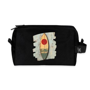 Planche de surf - Trousse de toilette en tissu recyclé - noir - Devant