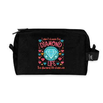 Diamond Painting Artist The Life Chose Me Diamond - Recycelte Kulturtasche - Schwarz - Vorne