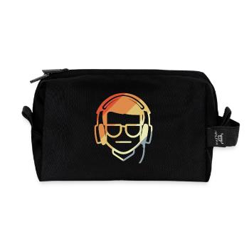 Gamer Dessin Rétro - Trousse de toilette en tissu recyclé - noir - Devant