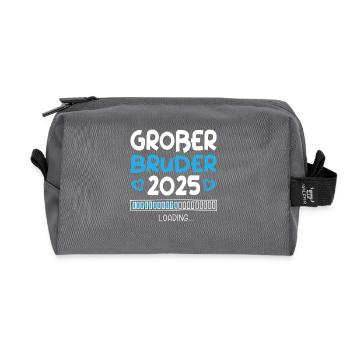 Großer Bruder 2025 Loading - Recycelte Kulturtasche - Anthrazit - Vorne