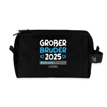 Großer Bruder 2025 Loading - Recycelte Kulturtasche - Schwarz - Vorne