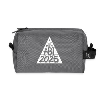 Abi 2025 - We did it - Abitur - Spruch - Recycelte Kulturtasche - Anthrazit - Vorne