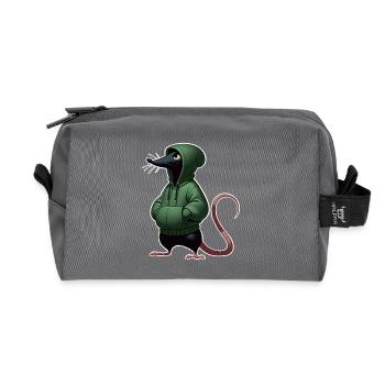 Maus - Recycelte Kulturtasche - Anthrazit - Vorne