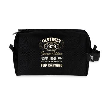 66. Geburtstag Oldtimer März 1959 Jahrgang 59 - Recycelte Kulturtasche - Schwarz - Vorne