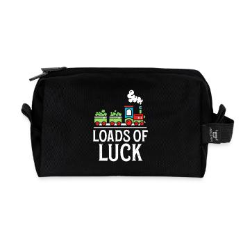 Loads Of Luck Zug St. Patricks Kleeblatt - Recycelte Kulturtasche - Schwarz - Vorne