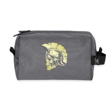 Spartaner Skull Gladiator - Recycelte Kulturtasche - Anthrazit - Vorne