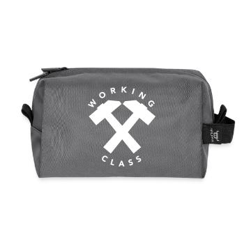 Working Class - Recycled Toiletry Zip Bag - anthracite - Front