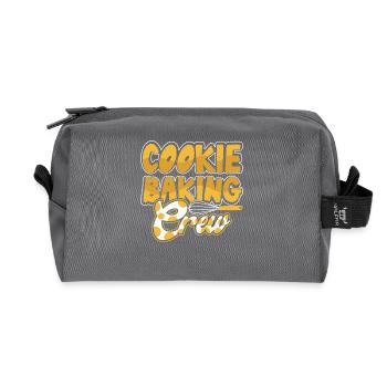 Bake - Recycled Toiletry Zip Bag - anthracite - Front