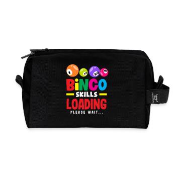 Bingo Skills Store for Bingo Players - Recycled Toiletry Zip Bag - black - Front