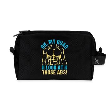 Fanatiques de fitness Oh My Quad Gymnastique suédoise - Trousse de toilette en tissu recyclé - noir - Devant