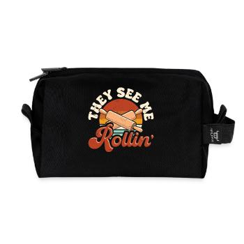 Bake - Recycled Toiletry Zip Bag - black - Front
