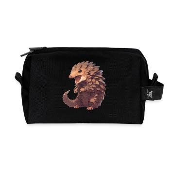Pangolins Pangolin Pangolin - Recycled Toiletry Zip Bag - black - Front