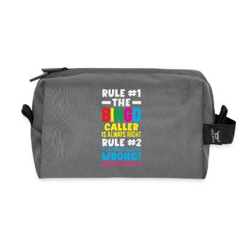 Bingo Ansager Hat Immer Recht Design - Recycelte Kulturtasche - Anthrazit - Vorne