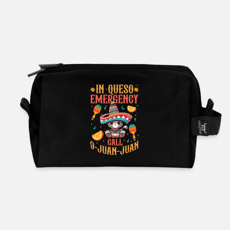 in queso emergency Design for a paramedic - Recycelte Kulturtasche - Schwarz