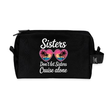 Kreuzfahrt Spruch Reise Schiffskreuzfahrt Geschenk - Recycelte Kulturtasche - Schwarz - Vorne