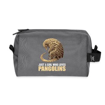 Pangolins Pangolin Pangolin - Recycled Toiletry Zip Bag - anthracite - Front