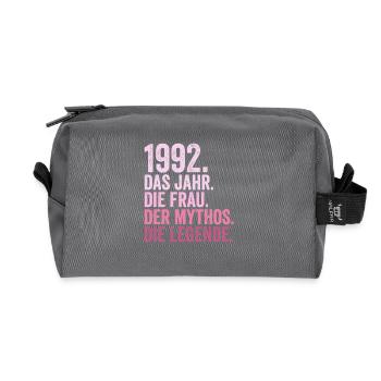 1992 Jahr Frau Mythos Legende Geburtstag - Recycelte Kulturtasche - Anthrazit - Vorne