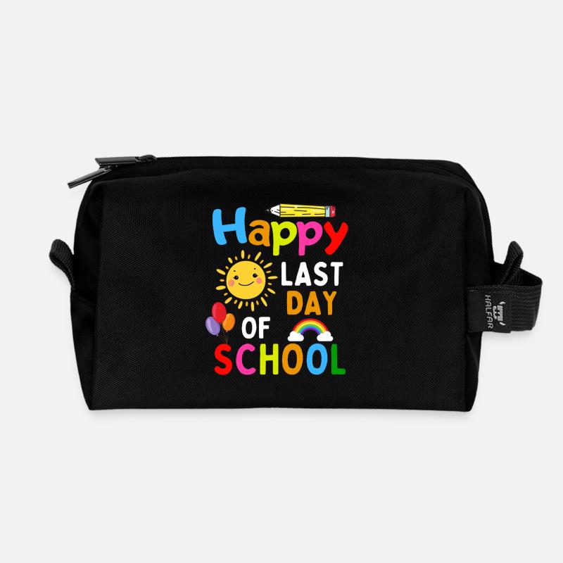 Lustiger Schulabschluss Spruch - Recycelte Kulturtasche - Schwarz