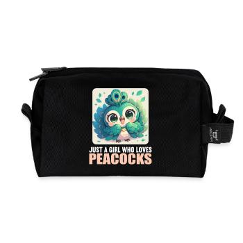 Peacocks Peacock - Recycled Toiletry Zip Bag - black - Front