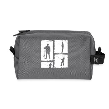 Pêche à la ligne - Trousse de toilette en tissu recyclé - anthracite - Devant