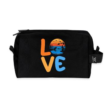 Pêche à la ligne - Trousse de toilette en tissu recyclé - noir - Devant